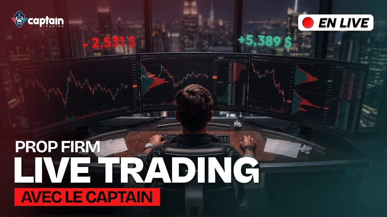 BITCOIN SOUS PRESSION, NASDAQ EN CHUTE : LIVE TRADING Prop Firm en Direct !