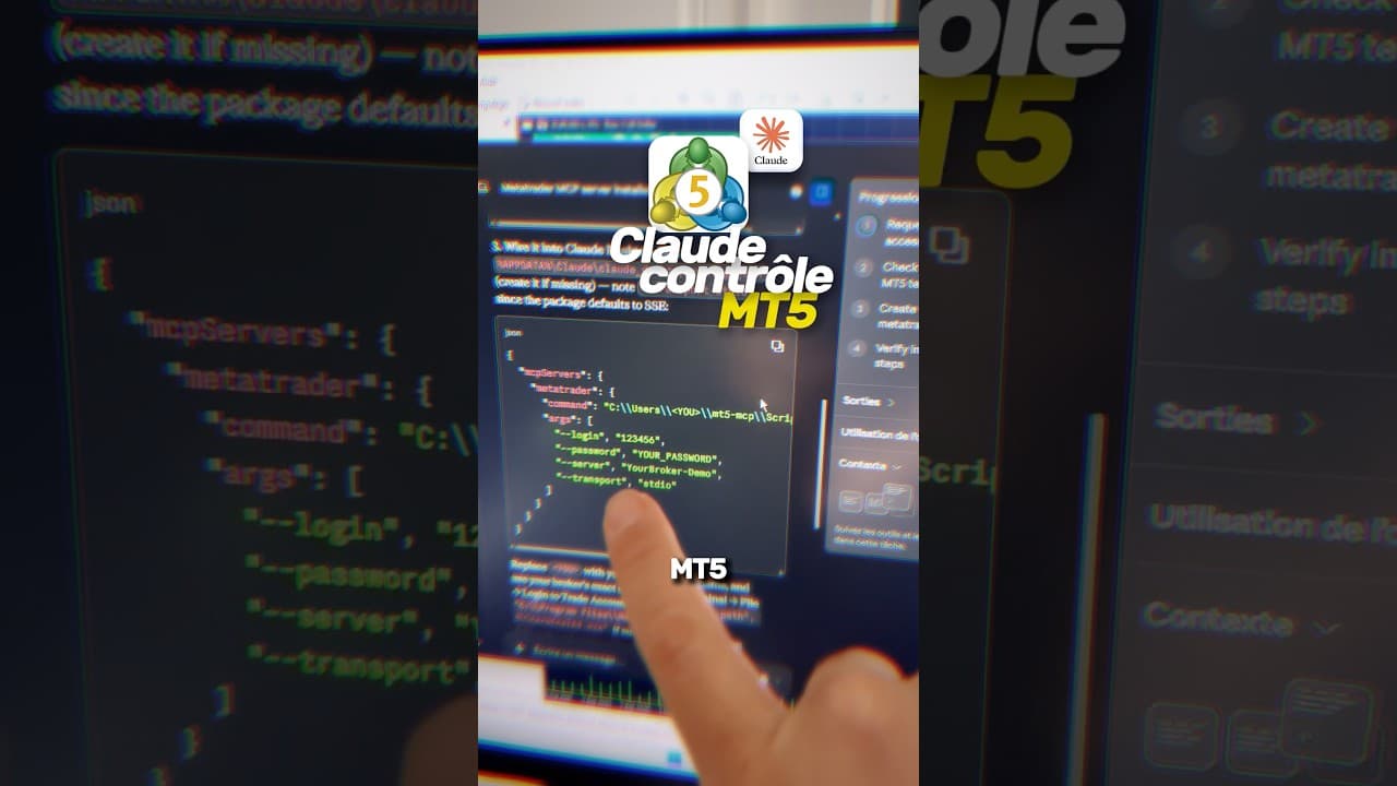 Contrôler MT5 avec Claude en moins de 5 minutes (Guide MCP complet)