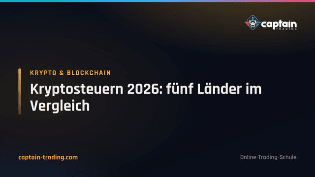 Kryptosteuern 2026: fünf Länder im Vergleich