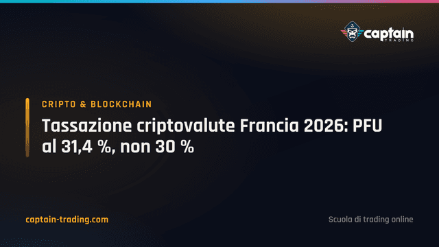 Tassazione criptovalute Francia 2026: PFU al 31,4 %, non 30 %