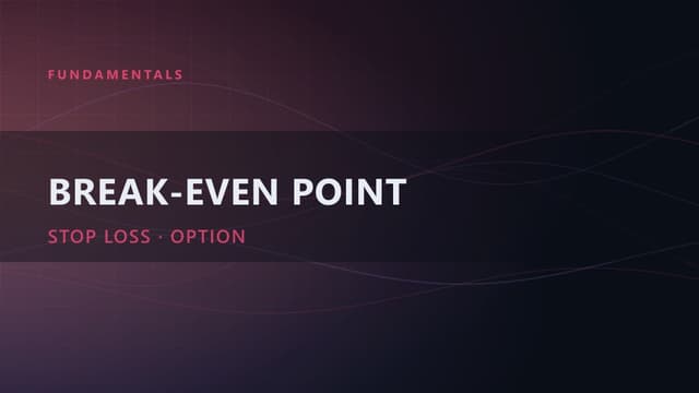 Break-Even Point in Trading: How to Calculate It