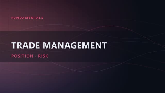 Trade Management: Captain Trading's 10 Principles