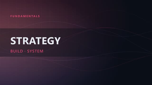 Trading Strategy: How to Build Your Own