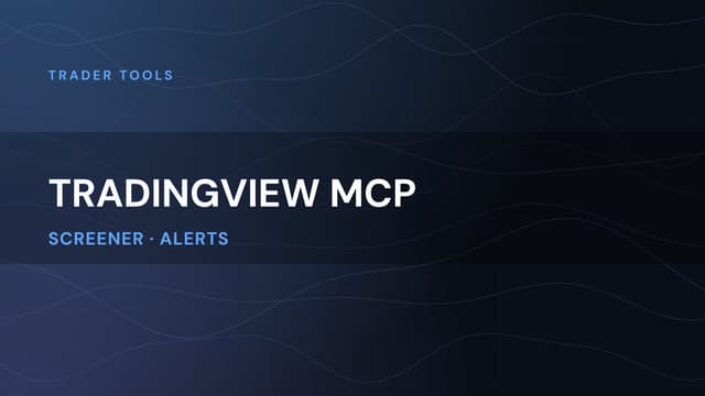 TradingView MCP (Official): Connect Claude, ChatGPT & Codex