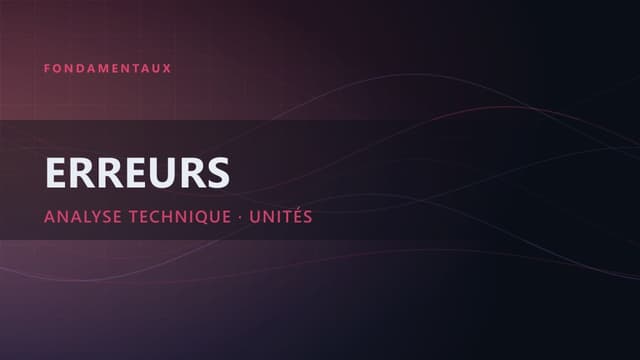 Les 5 erreurs à ne pas commettre lors de votre analyse technique
