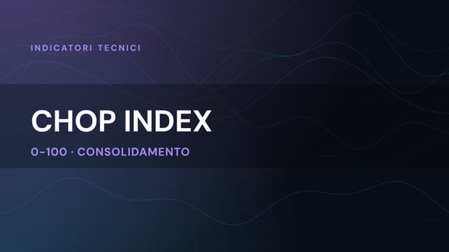 Chop Index (Choppiness Index): calcolo e utilizzo