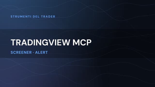 TradingView MCP ufficiale: collegare Claude, ChatGPT e Codex