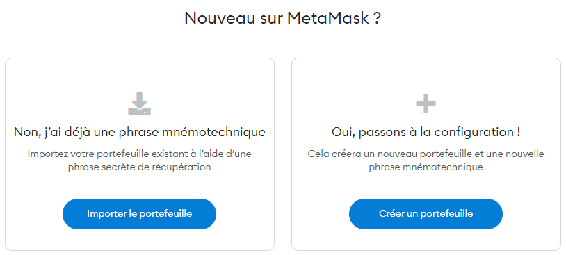 Comment utiliser Metamask : Installation — Metamask : Création d’un Hot Wallet