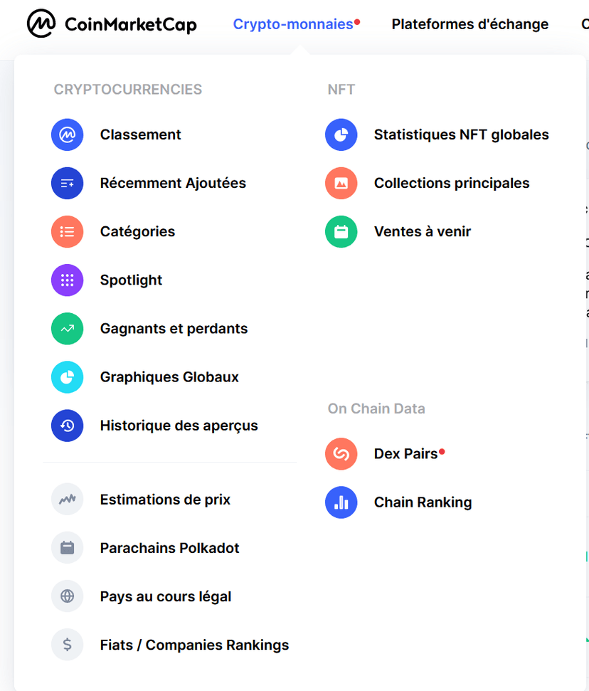 coinmarketcap veille crypto