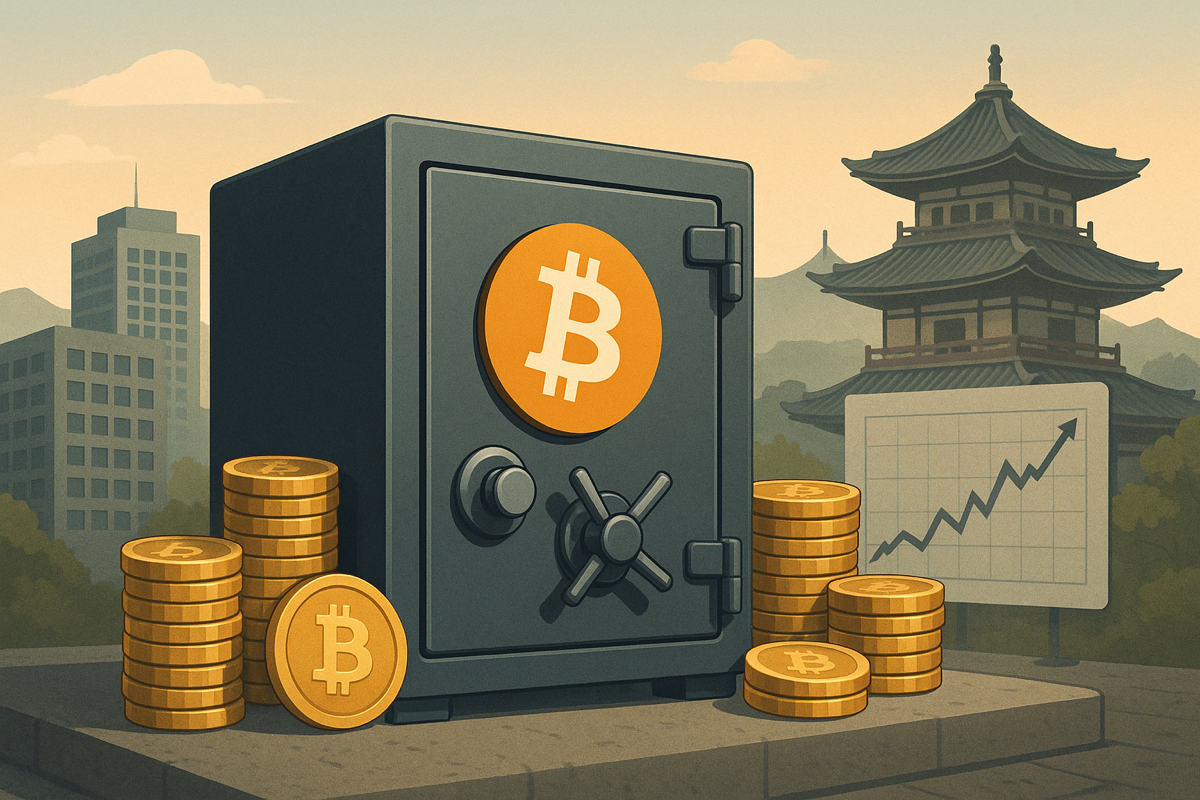 Illustration cinématographique d’un bull run Bitcoin à Tokyo avec le siège futuriste de Metaplanet et un symbole Bitcoin dans le ciel.
