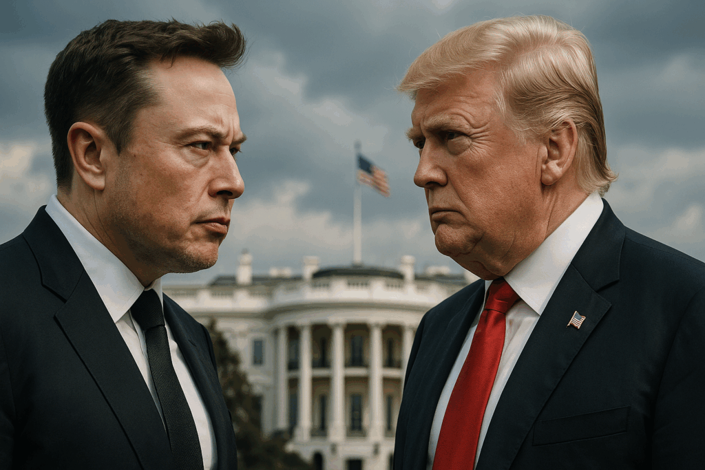 Elon Musk Donald Trump : une querelle explosive secoue Tesla, la Maison Blanche et les marchés crypto